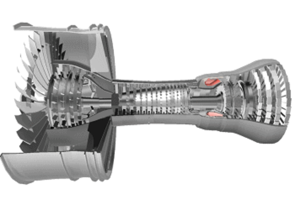 Gas Turbine-ملوکول های گاز های گرم