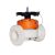 شیر دیافراگمی DN 100| FPM | PVDF | (Diaphragm Valve)